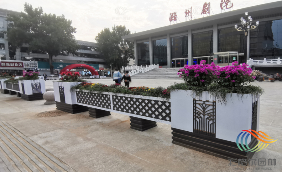 道路隔离花箱的作用