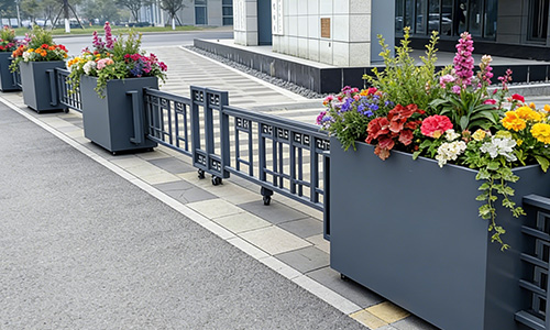 上海·可伸缩花箱护栏