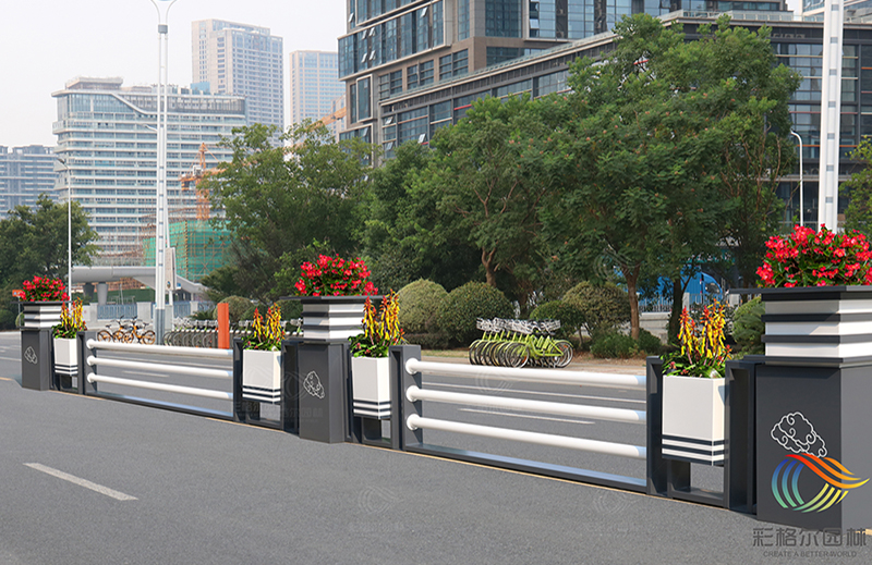 广东东莞-道路中央隔离护栏花箱